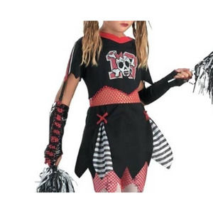 Disguise Kids Gothic Cheerleader Costume Girls Size‎ 7-8.  Dress ONLY